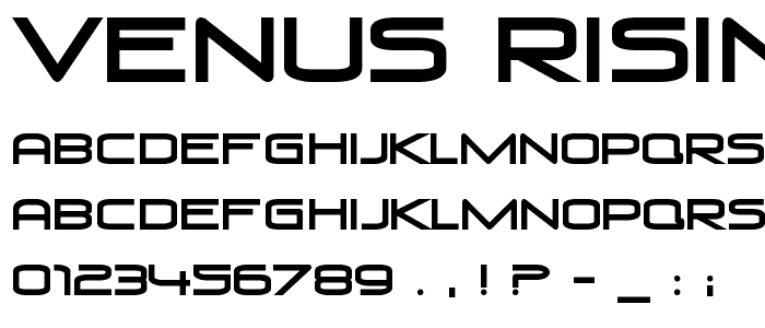 Venus Rising font